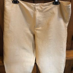 Cropped Gold Silk Pants Size 12